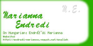 marianna endredi business card